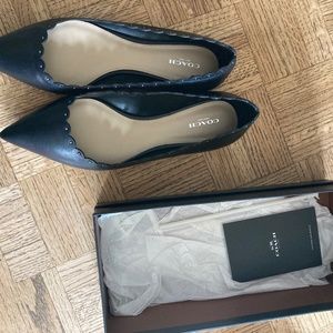 NIB 11M - Coach Black Flats